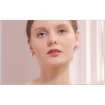 Náušnice se zirkonem a s perlou Anastasia, Bílá/čirá