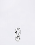 Maria Black Tote Mini Huggie Silver Silver
