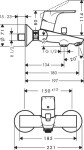 Hansgrohe Focus Vanová baterie (31940000)