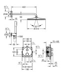 GROHE - Precision SmartControl Sprchový set s termostatem pod omítku, průměr 31 cm, chrom 34880000