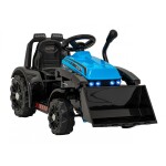 Mamido Dětský elektrický traktor G320 s radlicí modrý