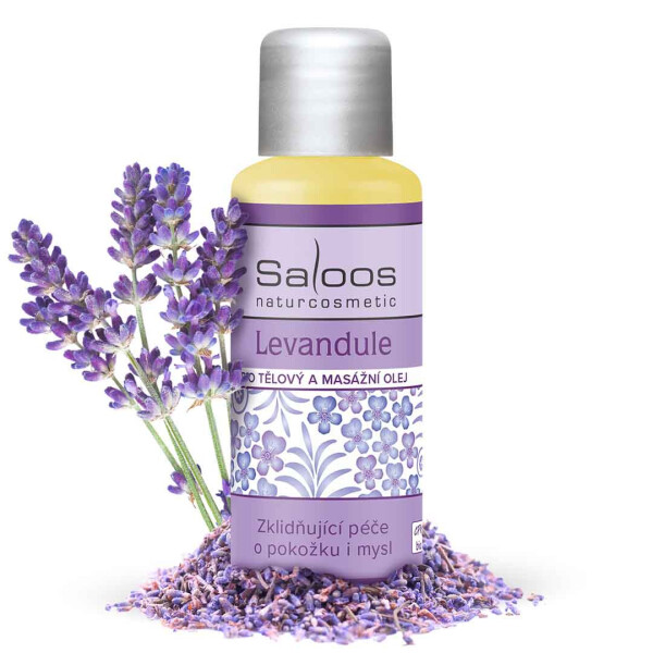 Tělový a masážní olej LEVANDULE 50ml Saloos
