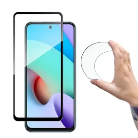 Wozinsky Tvrzené sklo Xiaomi Redmi 10 černá / Ochranné sklo / Full Cover s rámečkem / lepení přes celý displej