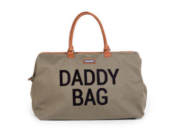 Childhome taška Daddy Bag Big Canvas Khaki 55x30x40 cm