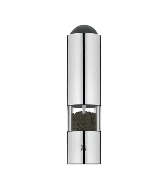 WMF Ceramill / Elektrický mlýnek na pepř a sůl / Keramický mlecí mechanismus / Baterie AAA / Výška 21 cm (667306030)