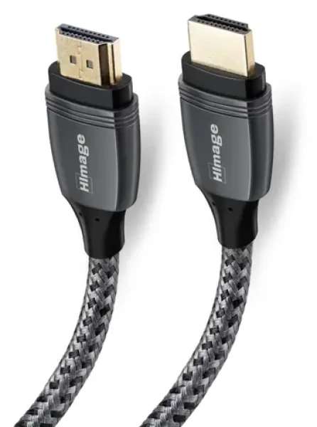 HImage HDMI 2.1 šedá / HDMI kabel / 3 m / Ethernet / pozlacené konektory