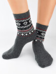 Ponožky Noviti SW010 Wool Pattern 36-41 směs barev 36-41