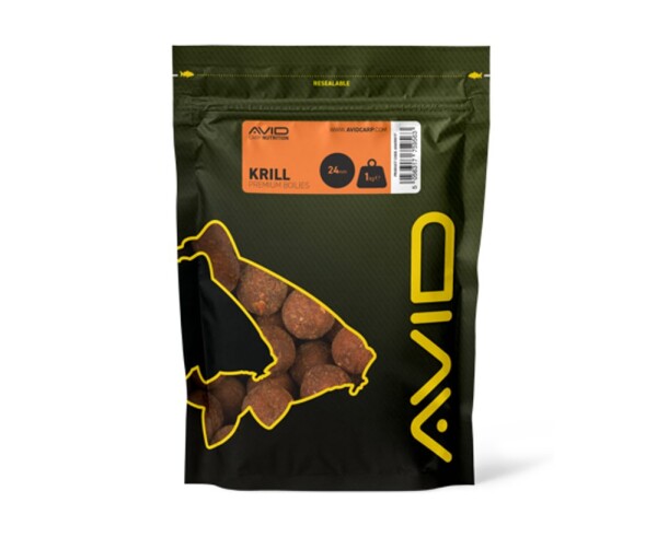 Avid Boilies Premium Krill 1kg - 20mm,Avid Boilies Premium Krill 1kg - 20mm
