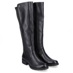 Černé kožené boty Rieker W Z9591-00 37