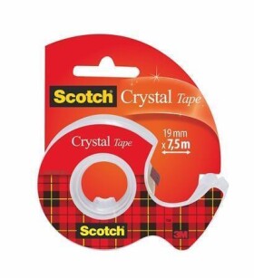 Lepicí páska s odvíječem 3M/SCOTCH Crystal 19mm x 7,5m