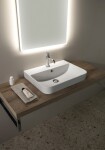 ISVEA - SOTT AQUA keramické umyvadlo zápustné, 57x44cm, bílá 10SQ50057
