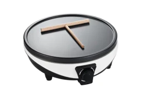Guzzanti GZ 006 stříbrná-černá / Palačinkovač / 1000 W / průměr 30 cm / termostat (GZ 605)