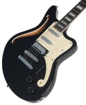 D'Angelico Offset Semi-Hollow Black Flake