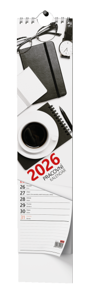 Nástěnný kalendář vázankový/kravata 2026 Baloušek - Pracovní