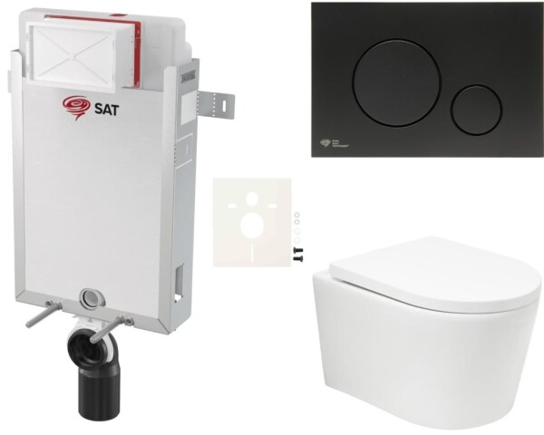 Závěsný WC set k zazdění SAT BREVIS SIKOSZBRTOR68 SIKOSZBRTOR68