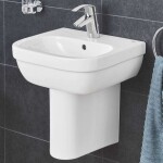 GROHE - Euro Ceramic Umývátko s přepadem, 45x40 cm, alpská bílá 39324000