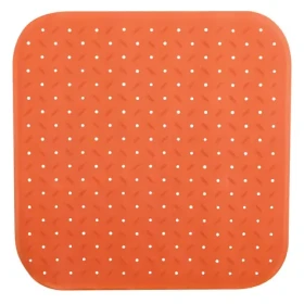MSV CLASS Premium protiskluzová podložka do sprchy oranžová / SBS kaučuk / 54 x 54 cm