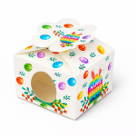 Cake star Velikonoční krabička bílá 10x10x7,5cm