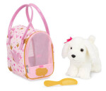 Pucci Pups Pejsek bílý v kabelce Pink Crown Glam Bag