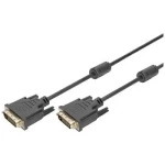 Digitus DVI-D(24+1) kabel St/St 2m černá / Kabel DVI-D / Dual Link / 2560x1600px 60Hz / Feritová tlumivka (AK-320101-020-S)