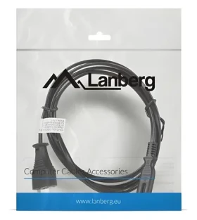 Lanberg CA-C7CA-10CC-0018-BK černá / Napájecí kabel / CEE7/16 - C7 / 1.8 m (CA-C7CA-10CC-0018-BK)