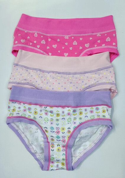 Dívčí kalhotky Cotonella AB298 3H100 3pack 6 Mix