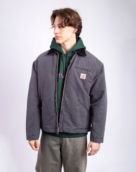 Carhartt WIP OG Detroit Jacket Graphite/Black stone canvas XL
