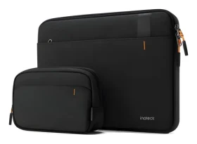 Inateck 15,3" černá / Pouzdro na notebook / + pouzdro na příslušenství / Nárazuvzdorné / Recyklovaný polyester (#B01011-14_BLACK)