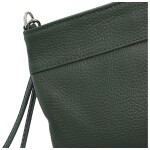 Módní dámská kožená mini crossbody kabelka Kaliopi, tmavě zelená