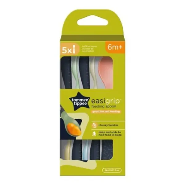Tommee Tippee Lžičky Easigrip 5ks 6m+