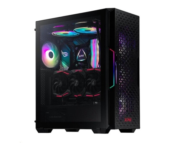 ADATA XPG case STARKER AIR Mid-Tower, bez zdroje, 1x 120mm + 1x 120mm ARGB, Černá EDF_748266