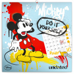 Presco Group Plánovací kalendář Mickey Mouse s omalovánkami, nedatovaný, 30 x 30 cm