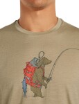 ICEBREAKER Mens Mer 150 Tech Lite SS Tee Bear Catch, Flagstone velikost: XL