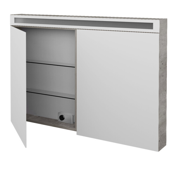 Dřevojas - Dvoudveřová galerka AIR GA2OE 120 - D01 Beton 143794