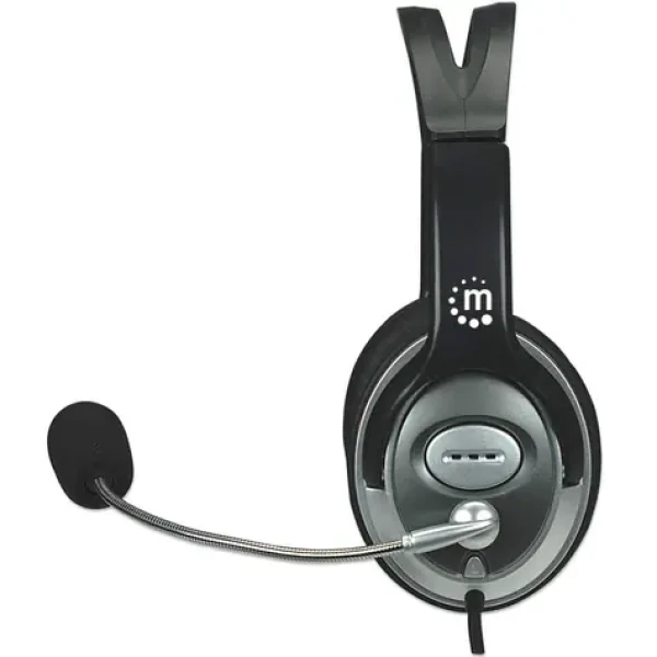 Manhattan Stereo Classic černá / Headset / mikrofon / 3,5mm jack / 32 Ohm / 2,5 m kabel (175555)