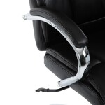 Kancelářské křeslo, houpací mechanismus, černá ekokůže, KA-F1385 BK