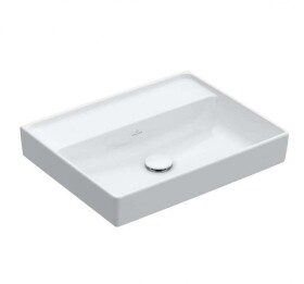 VILLEROY & BOCH - Collaro Umyvadlo nábytkové 60x47 cm, bez přepadu, bez otvoru pro baterii, CeramicPlus, alpská bílá 4A3363R1