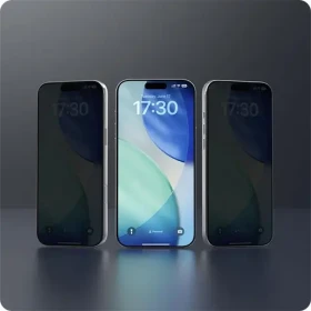 Devia Van Series Privacy Black Frame / Ochranné sklo / Apple iPhone Air / Privacy filtr (6942297132542)