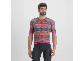 Sportful Glitch Bomber pánský dres krátký rukáv Multicolor pink vel. L