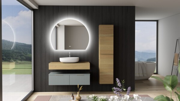 Erga Paloma, LED zrcadlo 100x80cm, 2415 lm, 3 barvy světla, ERG-V01-PALOMA-1080-CL