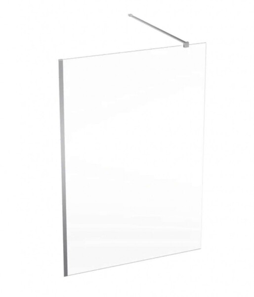 GEBERIT - ONE Sprchová stěna Walk-In 140x200 cm, stříbrná/čiré sklo 560.169.00.2