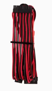 Corsair Premium Sleeved 24-Pin-ATX kabel (Gen 4) červeno-černá / textilní opletení / délka 610 mm (CP-8920233)