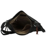 Módní dámská koženková crossbody kabelka Coveri Kisha, černá