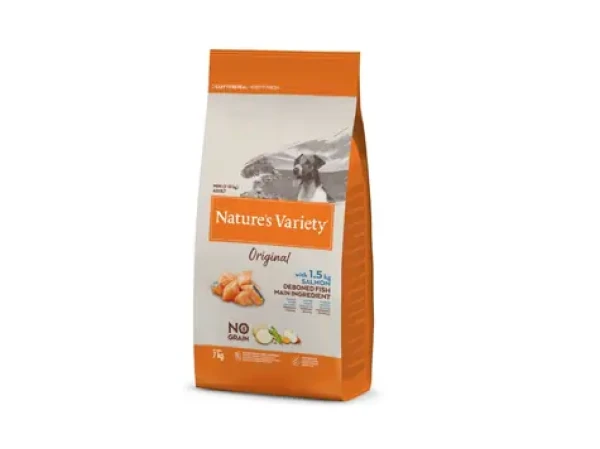 Nature´s variety original pro malé psy s lososem 7kg / Kompletní krmivo pro dospělé psy malých plemen do 10 kg (8410650271446)