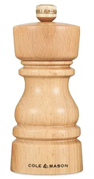 ColeMason London Natural Beech / Mlýnek na pepř / výška 13 cm / bukové dřevo (H233004)