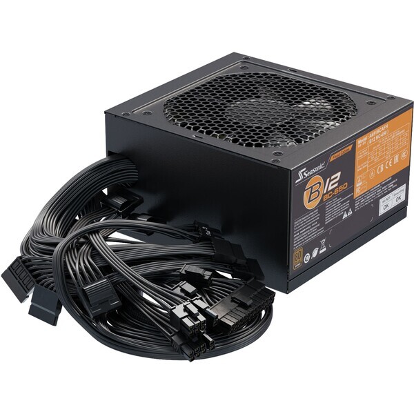 Seasonic B12-BC-650 / zdroj 650 W / ATX / Aktivní PFC / 120mm ventilátor / 80PLUS Bronze (B12-BC-650)