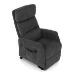 Relaxační křeslo, elektrické kabelové ovládání, šedá, látka, TV-L8960 GREY2