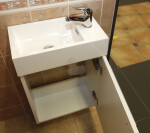 Koupelnová skříňka s umyvadlem Naturel Verona 46x26 cm bílá VERONA46WH VERONA46WH