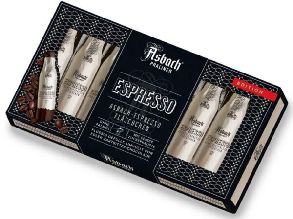 Asbach čokoládové lahvičky ESPRESSO 100 g hořké