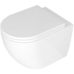 DEANTE Podomítkový rám, pro závěsné WC mísy bez tlačítka + WC REA Carlo Mini Basic Rimless + SEDÁTKO CST_WC01 X CB1